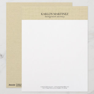Enkel Ljus Beige Linne Bray Typografi Brevhuvud
