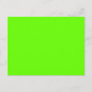 Enkel Ljus Limegrön Blank Vykort