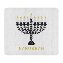 Enkel ljusfestival Menorah Hanukkah