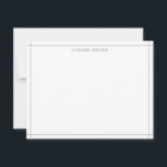 Enkel Ljusgrå Geometrisk Modern Professionell Anteckningskort<br><div class="desc">Denna design har en arkitektoniskt inspirerad, enkel ram med utrymme för namn/ text längst ner. Klicka på knappen Anpassa om du vill ändra designelementen och/eller ändra texten ytterligare! Variationer av denna design, fler färger och matchande produkter finns i vår butik, zazzle.com/store/doodlelulu. Kontakta oss om du vill ha denna design på...</div>
