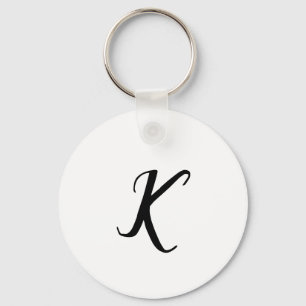 ENKEL LOGO MED EGEN DESIGN MINIMAL BLÅ VIT NYCKELRING