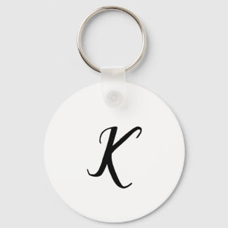 ENKEL LOGO MED EGEN DESIGN MINIMAL BLÅ VIT NYCKELRING