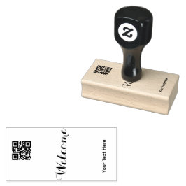 Enkel Logo 'QR-kod' Text Affärsmarknadsföring Stämpel