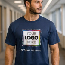 Enkel logotryckt affärströja med valfri text