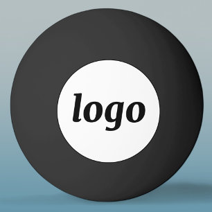 Enkel logotyp affärsfrämjande varumärkesbyggande pingisboll