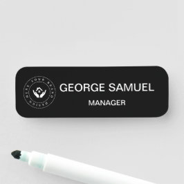 Enkel Logotyp, anställd Namn och titel Namnbricka