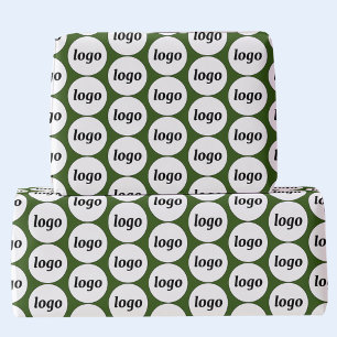 Enkel Logotyp Business Mönster Forest Grönt Presentpapper
