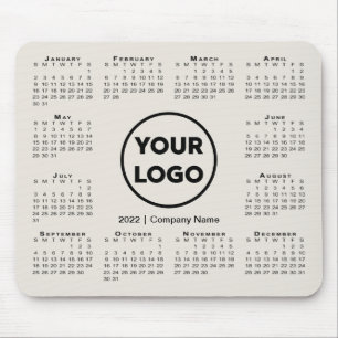 Enkel Logotyp för 2022 Calendar Business Company Musmatta