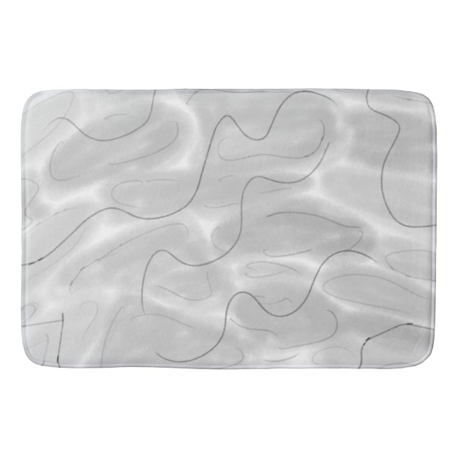 Enkel logotyp för anpassningsbar av elegant här fö badrumsmatta (Framsidan)