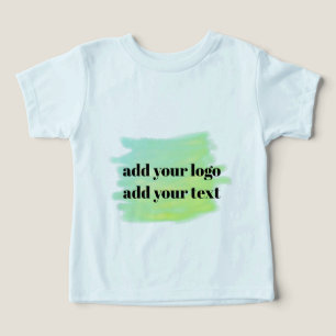 Enkel logotyp för anpassningsbar av elegant här i t shirt