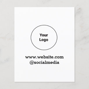 Enkel logotyp för anpassningsbar av minimal elegan flygblad