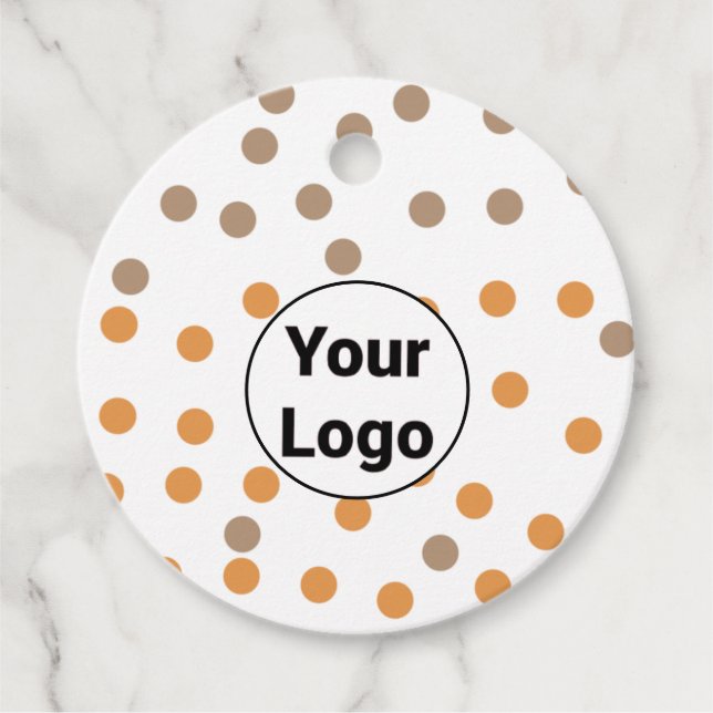 Enkel logotyp för anpassningsbar av minimal elegan gåvor etiketter (Framsida)