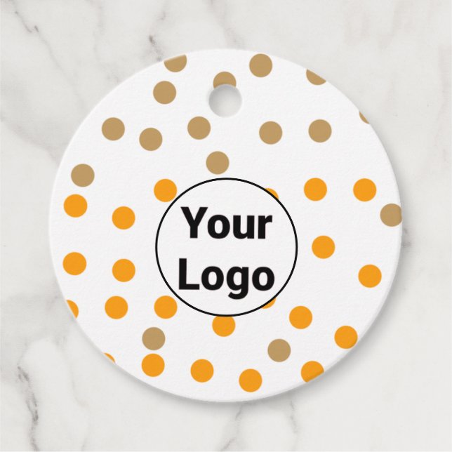 Enkel logotyp för anpassningsbar av minimal elegan gåvor etiketter (Framsida)