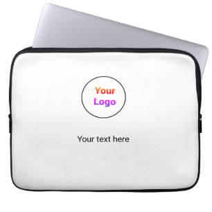 Enkel logotyp för anpassningsbar av minimal elegan laptop fodral