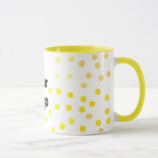 Enkel logotyp för anpassningsbar av minimal elegan mugg (Höger)