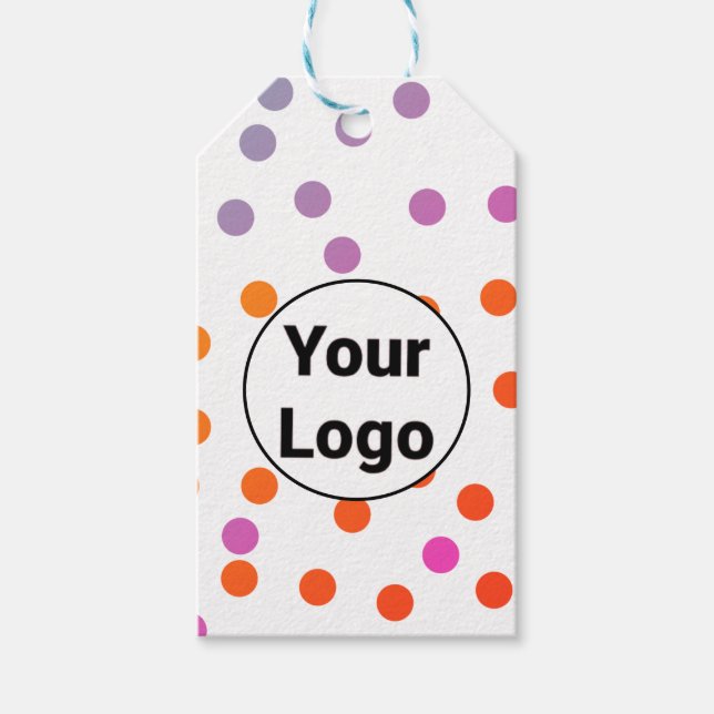 Enkel logotyp för anpassningsbar av minimal elegan presentetikett (Framsidan)