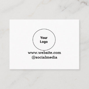 Enkel logotyp för anpassningsbar av minimal elegan visitkort