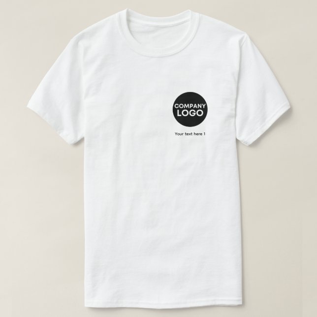 Enkel Logotyp för anpassningsbar och textfrämjande T Shirt (Design framsida)