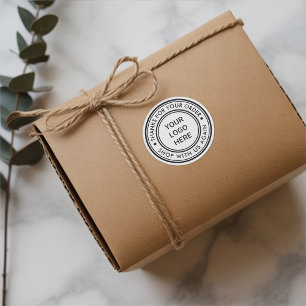 Enkel Logotyp för Anpassningsbar - tack för din be Runt Klistermärke