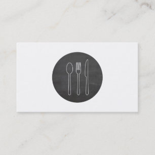 Enkel Logotyp för Catering, chefer Visitkort