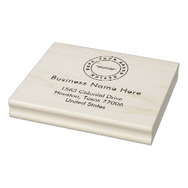 Enkel Logotyp för företag | Namn | Adress Stämpel