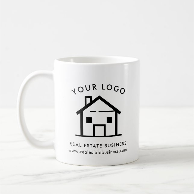 Enkel Logotyp för Gods Business Promo-Anpassningsb Kaffemugg (Vänster)