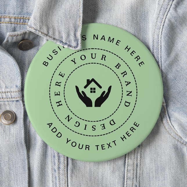 Enkel Logotyp för minimal Anpassningsbar och textf Knapp (In Situ)