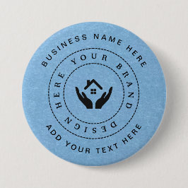 Enkel Logotyp för minimal Anpassningsbar och textf Knapp