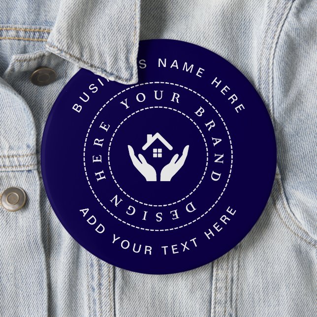 Enkel Logotyp för minimal Anpassningsbar och textf Knapp (In Situ)