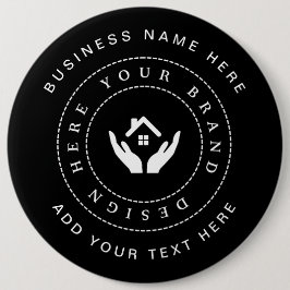 Enkel Logotyp för minimal Anpassningsbar och textf Knapp