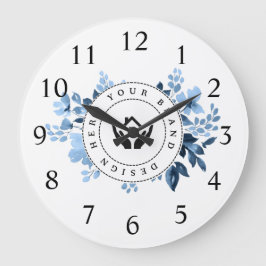 Enkel Logotyp för minimal Anpassningsbar och textf Stor Klocka