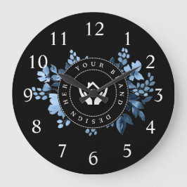 Enkel Logotyp för minimal Anpassningsbar och textf Stor Klocka