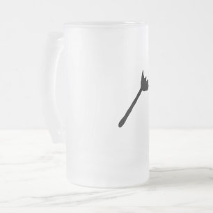 Enkel logotyp för minsta möjliga anpassningsbar fö frostat ölglas
