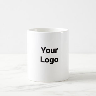 Enkel logotyp för minsta möjliga anpassningsbar fö kaffemugg