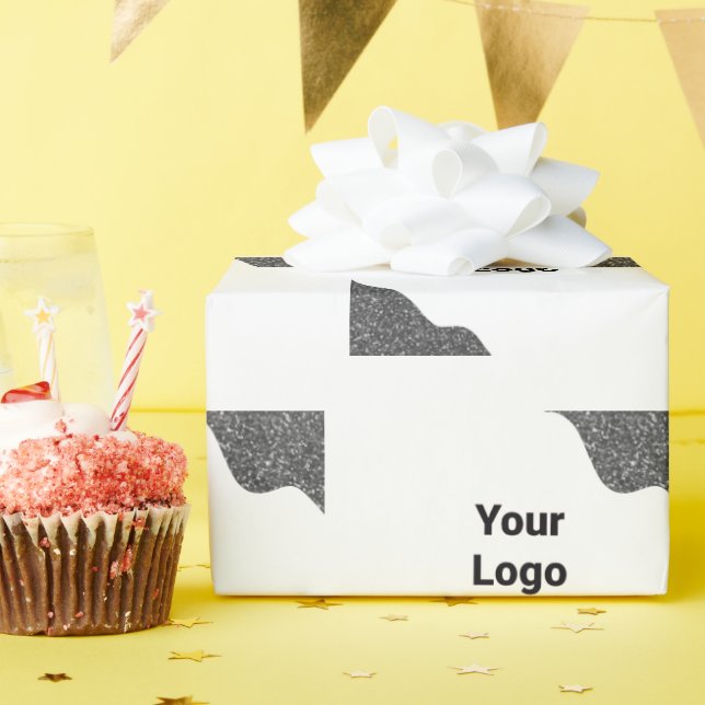 Enkel logotyp för minsta möjliga anpassningsbar fö presentpapper (Födelsedagsfest)