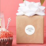 Enkel logotyp för minsta möjliga anpassningsbar fö runt klistermärke<br><div class="desc">Design</div>