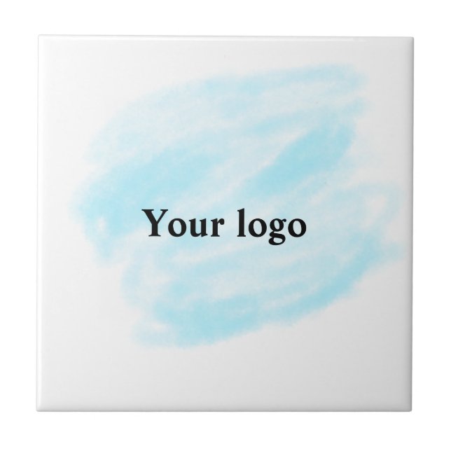 Enkel logotyp för minsta möjliga anpassningsbar i  kakelplatta (Framsidan)