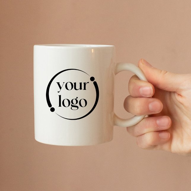 Enkel Logotyp för modern Professionell Kaffemugg (Personalize with your business logo.)