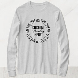 Enkel Logotyp för säljfrämjande Grått T Shirt