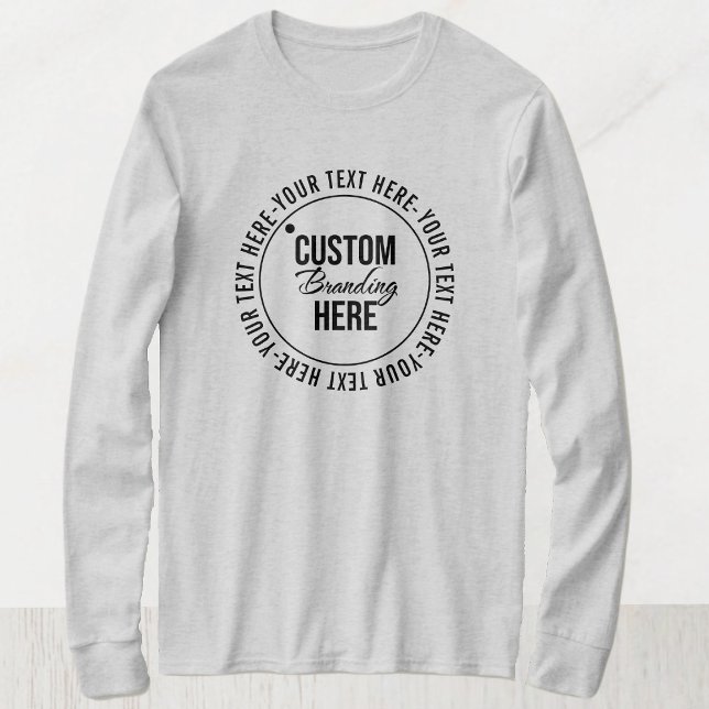 Enkel Logotyp för säljfrämjande Grått T Shirt (logo grey shirt)