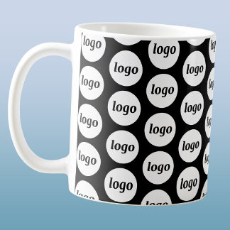 Enkel logotyp företagsvarumärkesmönster kaffemugg