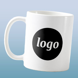 Enkel logotyp företagsvarumärkesreklam kaffemugg
