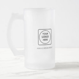 Enkel Logotyp Frostad Affärsreklam Mugg