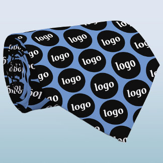 Enkel logotyp halsduk för företag slips