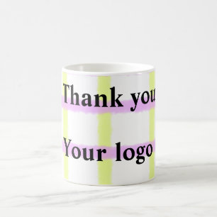Enkel logotyp med minimal anpassningsbar för elega kaffemugg