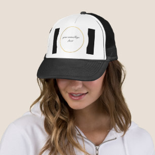 Enkel logotyp med minimal anpassningsbar för elega keps