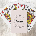 Enkel Logotyp med Rosa av text, företagsfrämjande Casinokort<br><div class="desc">Lägg till din egen logotyp och ditt eget textval till den här designen. Ta bort den övre eller nedre texten om du vill. Minimalistisk och professionell. Underbar för en marknadsföringsprodukt för dina kunder och kunder. Logotypen kommer att beskäras till en cirkel. För andra versioner,  se samlingen.</div>