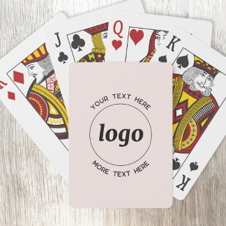 Enkel Logotyp med Rosa av text, företagsfrämjande Casinokort