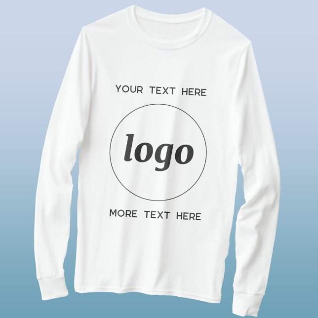 Enkel Logotyp Med Text Affärs T-Shirt (Logo with custom text business promotional or uniform T-shirt)