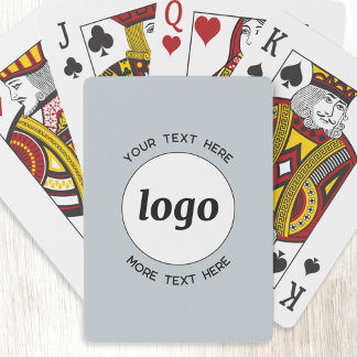 Enkel Logotyp med text Business Promotional Blue Casinokort